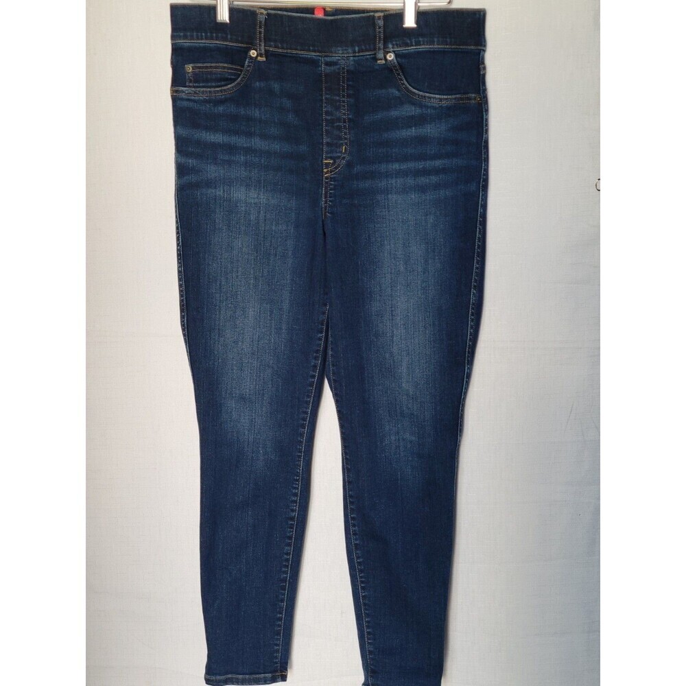Spanx Women's Jeans Jean-ish Ankle Leggings  Large  High Rise Pull On - Picture 2 of 10